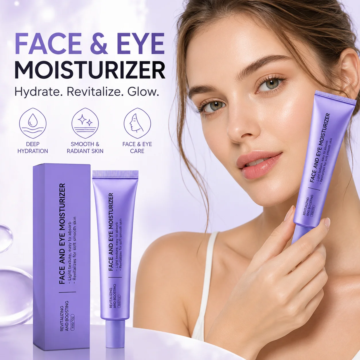 NAD+ Serum Booster Shot Cream With Niacinamide & Resveratrol Hydrating Skin Repair Skin Barrier Anti Wrinkles Face Moisturizer