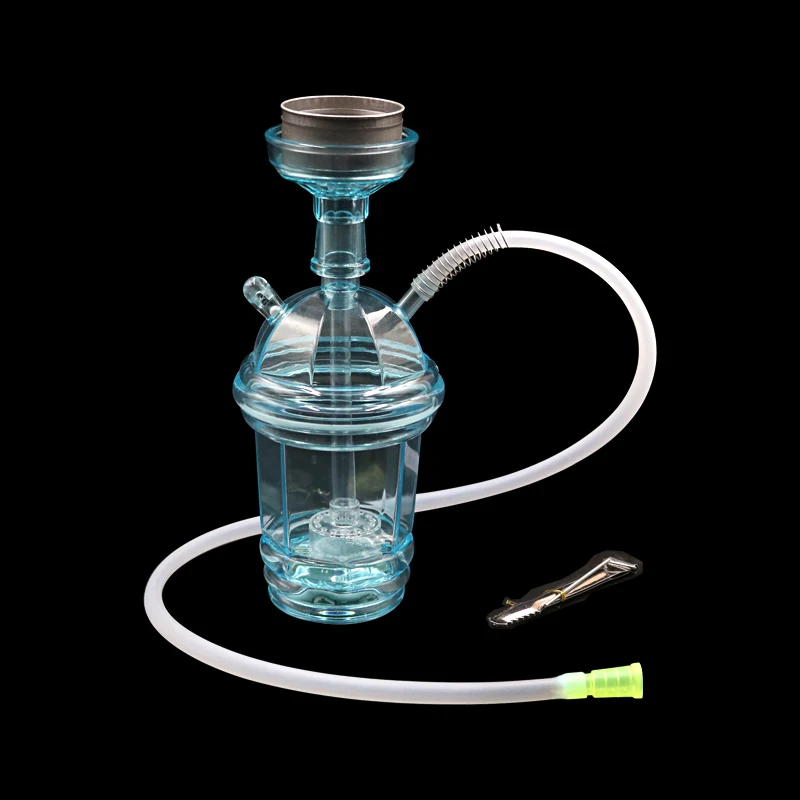 

High Quality Hooka Shisha for Car Milk Tea Cup Style Travel Hookah Narguil Chicha Sheesha Portable Hookah Cup with LED Light