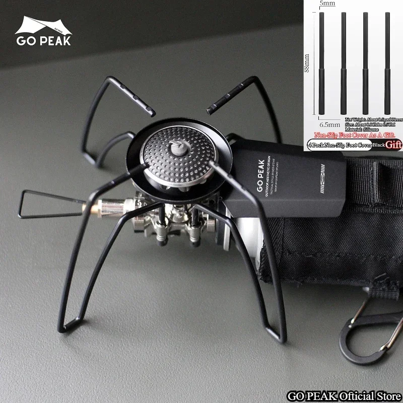 GOPEAK เตาแมงมุม แมงมุมดํา เตาพับการ์ด แคมป์ปิ้ง บนโต๊ะอาหาร เครื่องครัวแคมป์ปิ้ง เตาบาร์บีคิว เตาแก๊ส