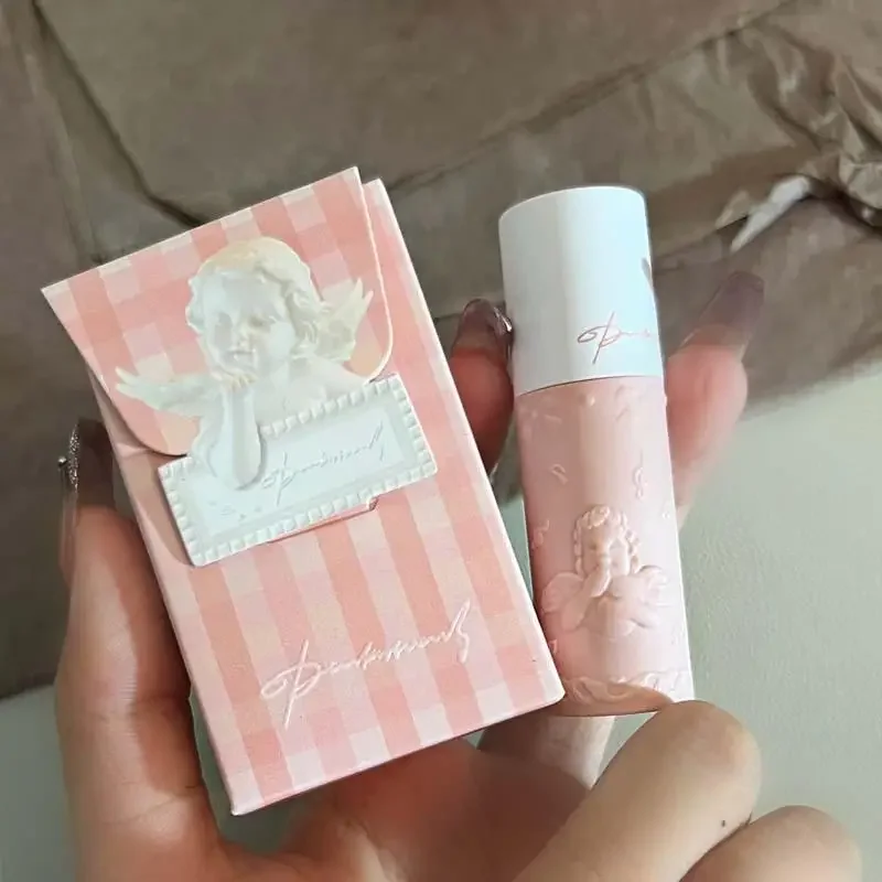 Lovely Angel Make up Lip Gloss Long Lasting Matte Lip Tint Kawaii Make Up labbra rosa carino trucco coreano Kawaii Mini rossetti