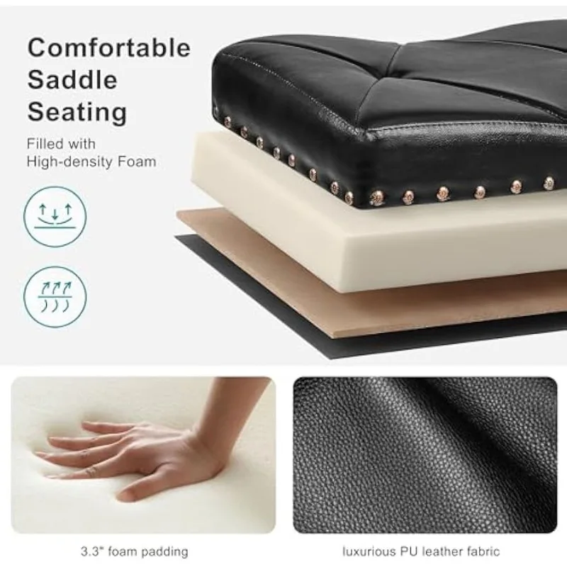 Bancos de balcão de 25 polegadas para ilha de cozinha, conjunto de bancos de bar de 2