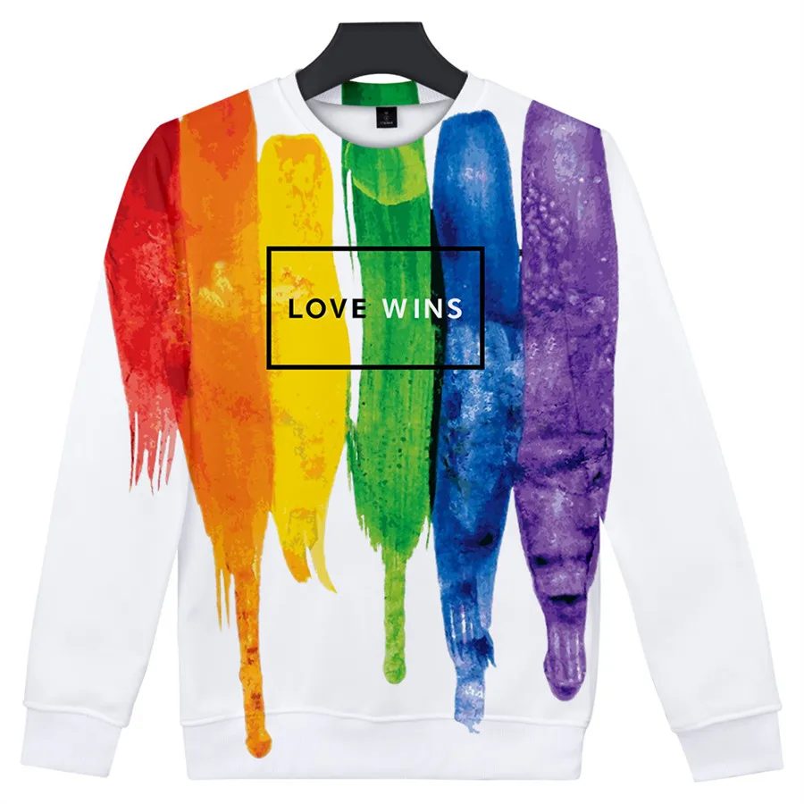 Sudadera con capucha con bandera LGBT gratis, ropa colorida de arcoíris para decoración del hogar Gay, orgullo lesbiana Gay, nueva