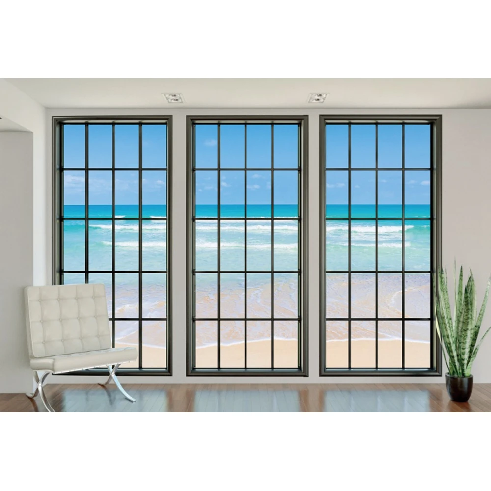 Yeele ฤดูใบไม้ผลิทิวทัศน์หน้าต่างการถ่ายภาพฉากหลังฤดูร้อนชายหาดชายทะเลป่าพื้นหลังถ่ายภาพ Room ตกแต่งภาพสตูดิโอ