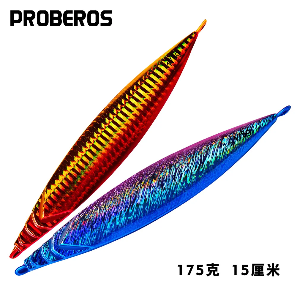 

PROBEROS 175G/15CM Boat Fishing Bait Glowing Sea Fishing Lure Long Throw Metal Lure Seawater Jigging Lure