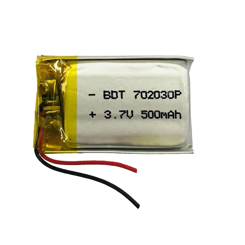 New 3.7V 500mAh 702030 Lithium Polymer Lipo Rechargeable Battery For MP3 GPS Bluetooth Headset Camera Smart Watch 7*20*30mm