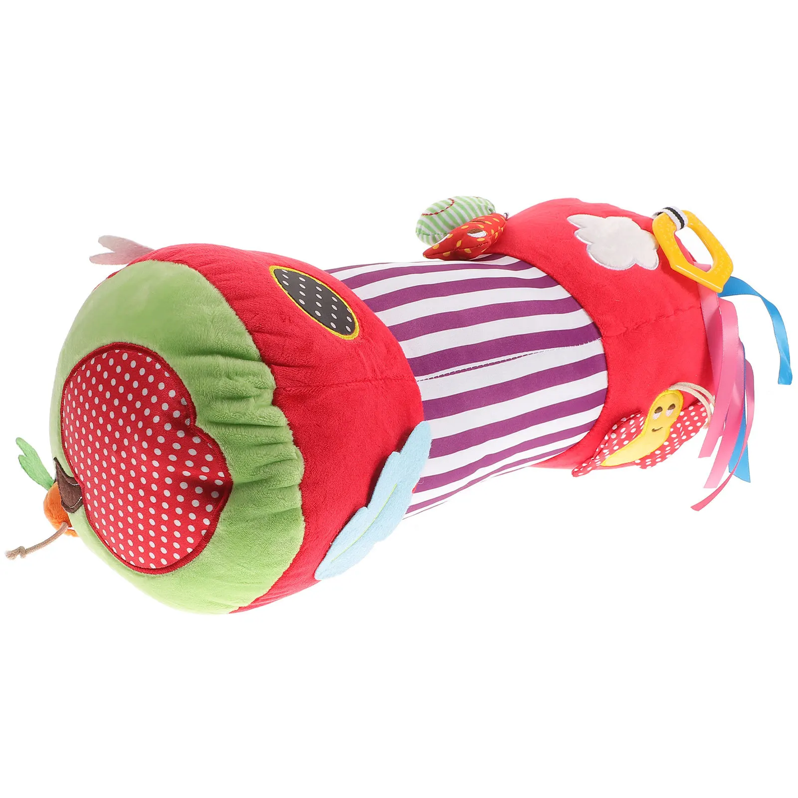 

Newborn Crawling Roller Pillow Apple Pattern Multifunction Baby Fitness Enhancer Promote Crawling Muscle Growth