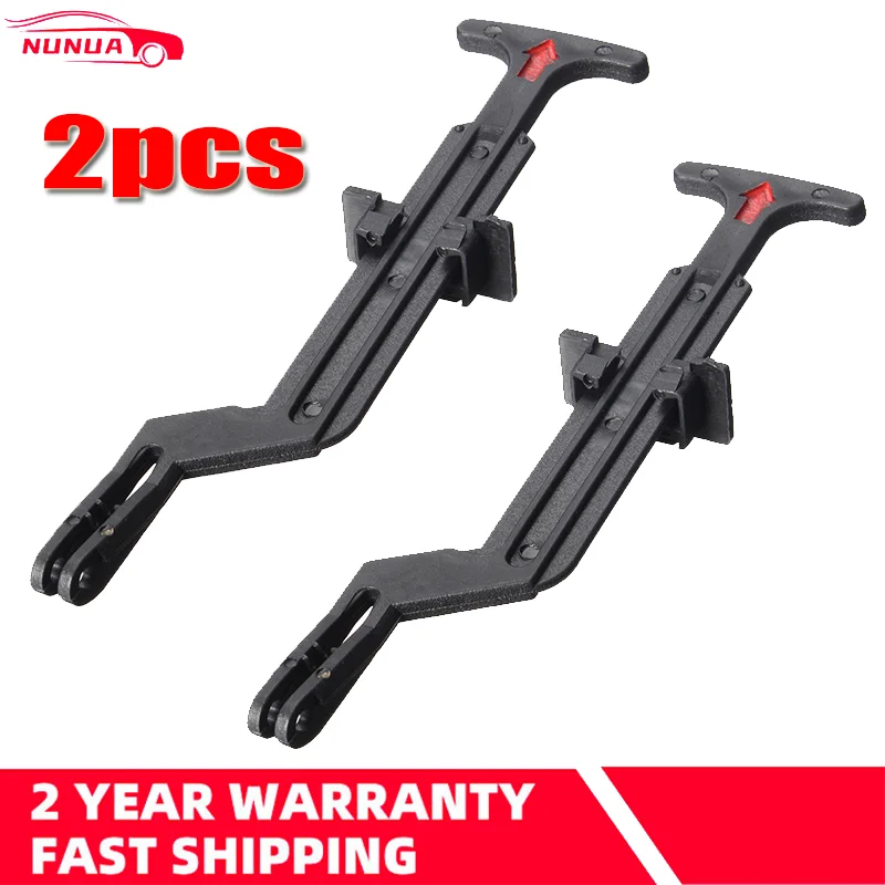 2Pcs/Set Bonnet Hood Release Rod Lock Latch Black Handle Clips 3B0823593 For VW For Volkswagen Passat B5 / B5.5 1998-2004