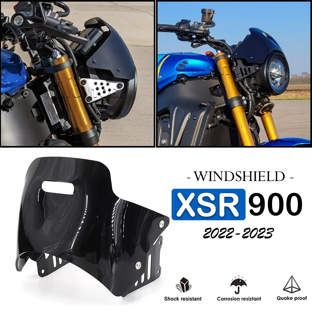 

XSR900 Accessories Windscreen for YAMAHA XSR 900 Motorcycle Windshie Sun Visor Fairing Cover Wind Deflector XSR900 Retrofit part