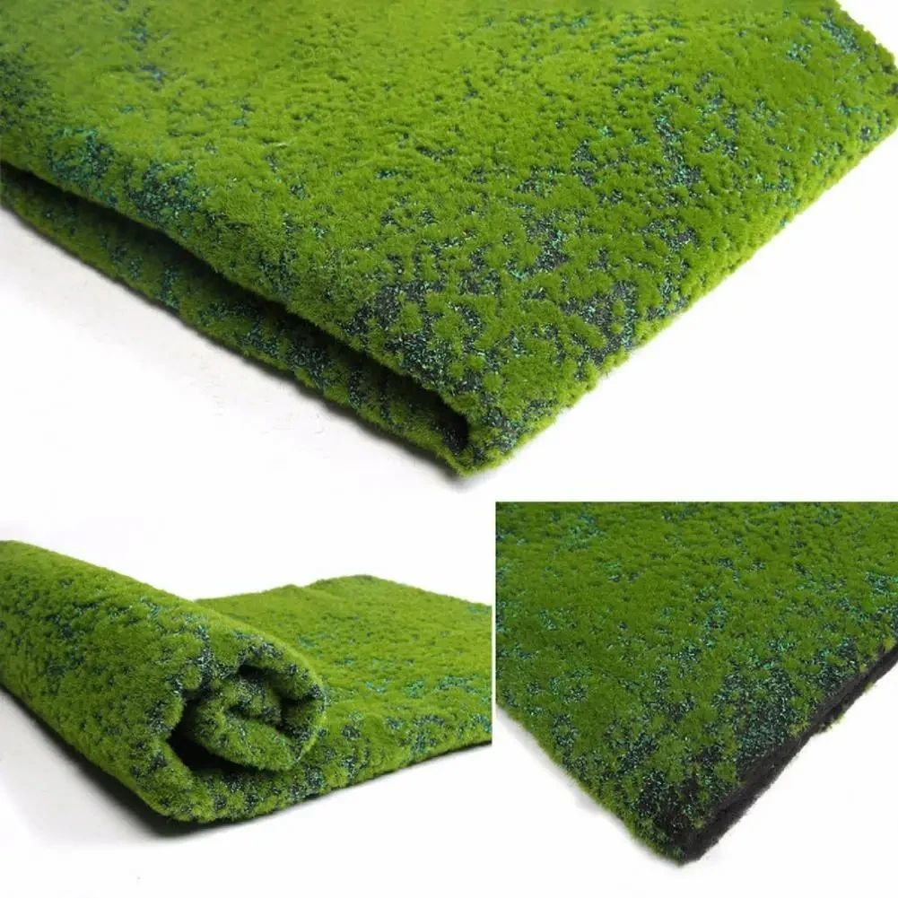 

Dscape Decorationgreen 100cm*100cm Moss Grass Turf Artificial Moss Sheet Landscape Grass Moss all Panel Decor Home