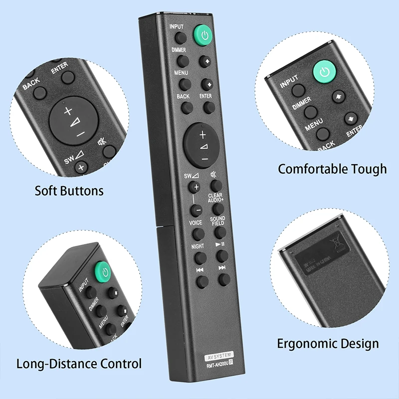 RMT-AH200U Remote Control For Sony AV System HT-RT3 HT-RT4 HT-RT40 HT-CT390 SS-RT3 SS-SRT3L SS-SRT3R SS-RT4 SA-CT390 SA-WRT3