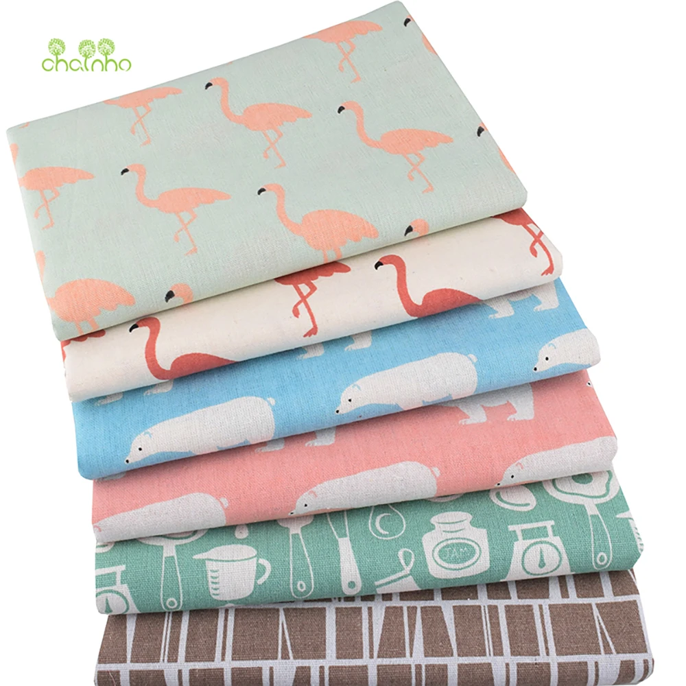 Chainho,Printed Cotton Linen F - Sewing Geotextile Fabric recension och pris