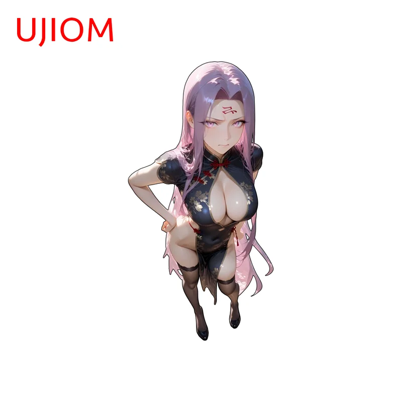 UJIOM Alluring Medusa Peeking Big Boobs Wall Sticker Delicate Tendy Enchanting Waterproof Decal Suitable For Cupboard Vestibulec