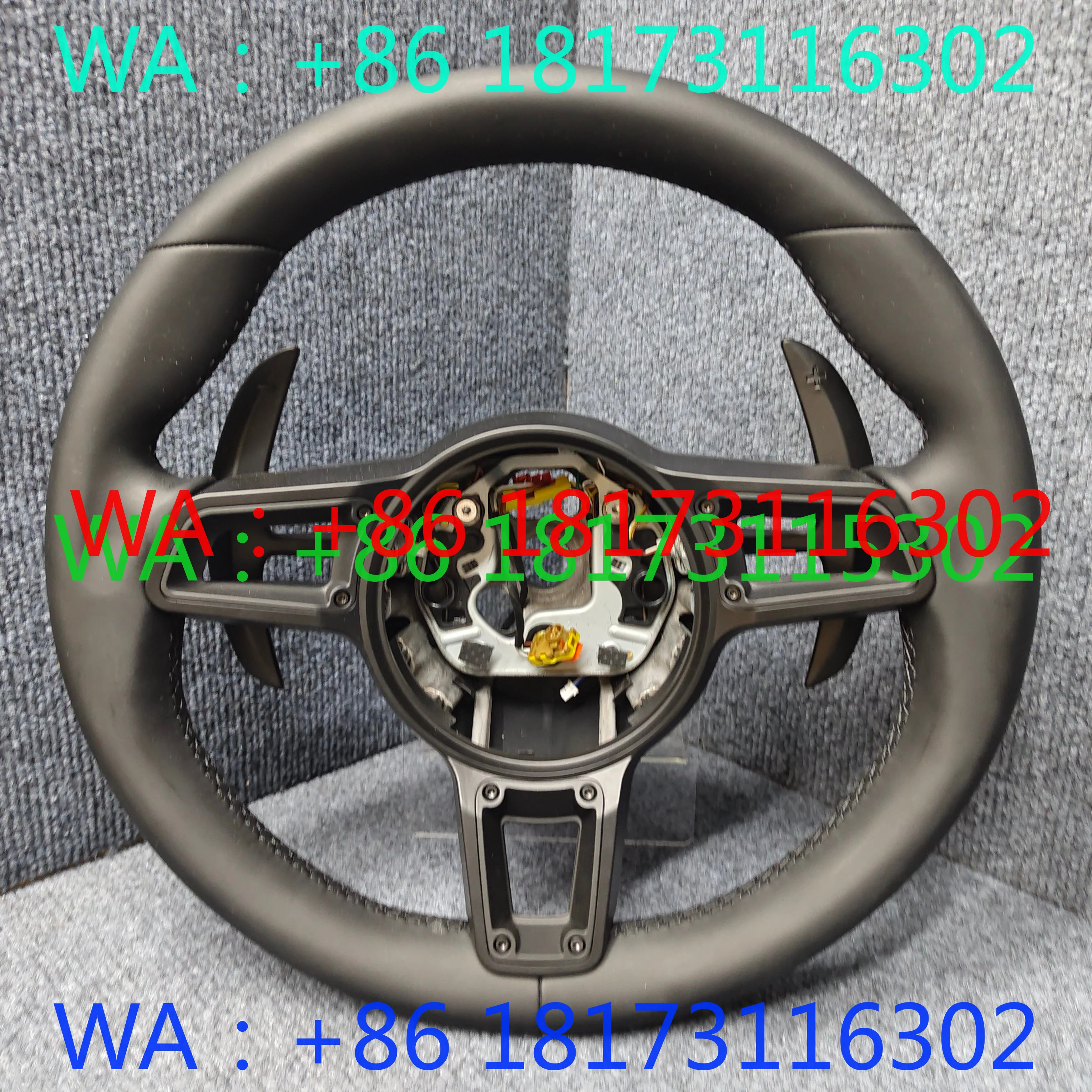 Factory Bestseller Sports Style Leather Steering Wheel for 996 997 911 987 Cayenne Macan Panamera