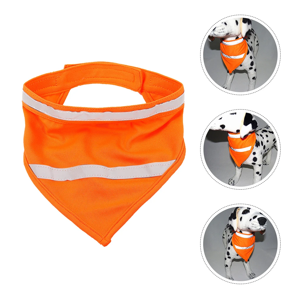 

Pet Reflective Bandana Polyester Dog Scarf High Visibility Night Walking Safety Accessory Dog Bib Pet Reflective Bandana