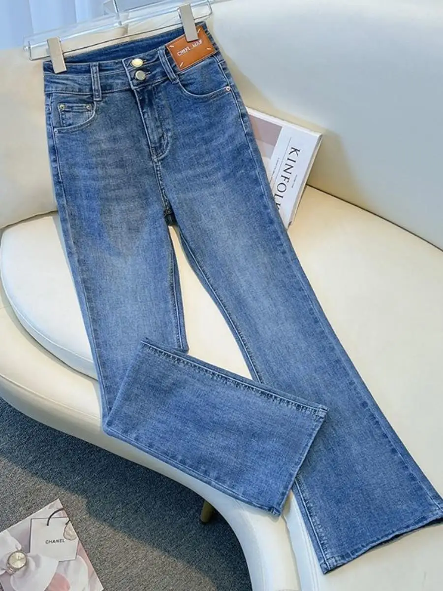 retro-2026-new-spring-slim-fit-high-waist-bell-bot-jeans-women's-small-size-faionable-thinming-pants-micro-apparel-lapel