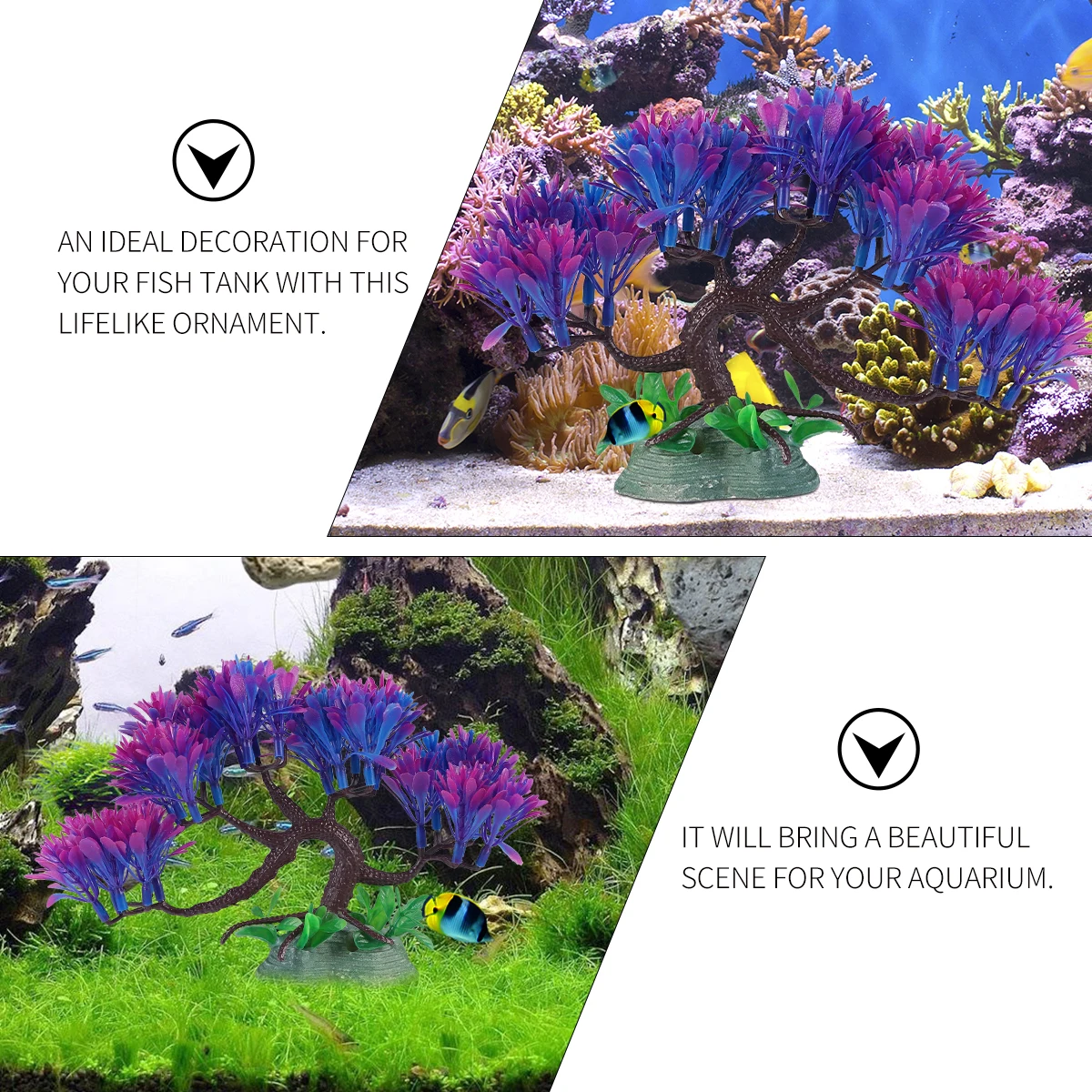 

Artificial Plant Decoration Aquarium for Fish Tank Ornaments Aquariums Turtle Underwater Plants Fake Decorations Grass Plastic