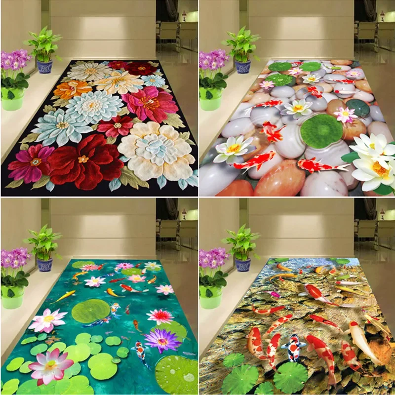 

Nordic 3D Printing carpets for living room bedroom Area Rug sofa coffee table Mat Entry doormat Modern Home Hallway Large Carpet