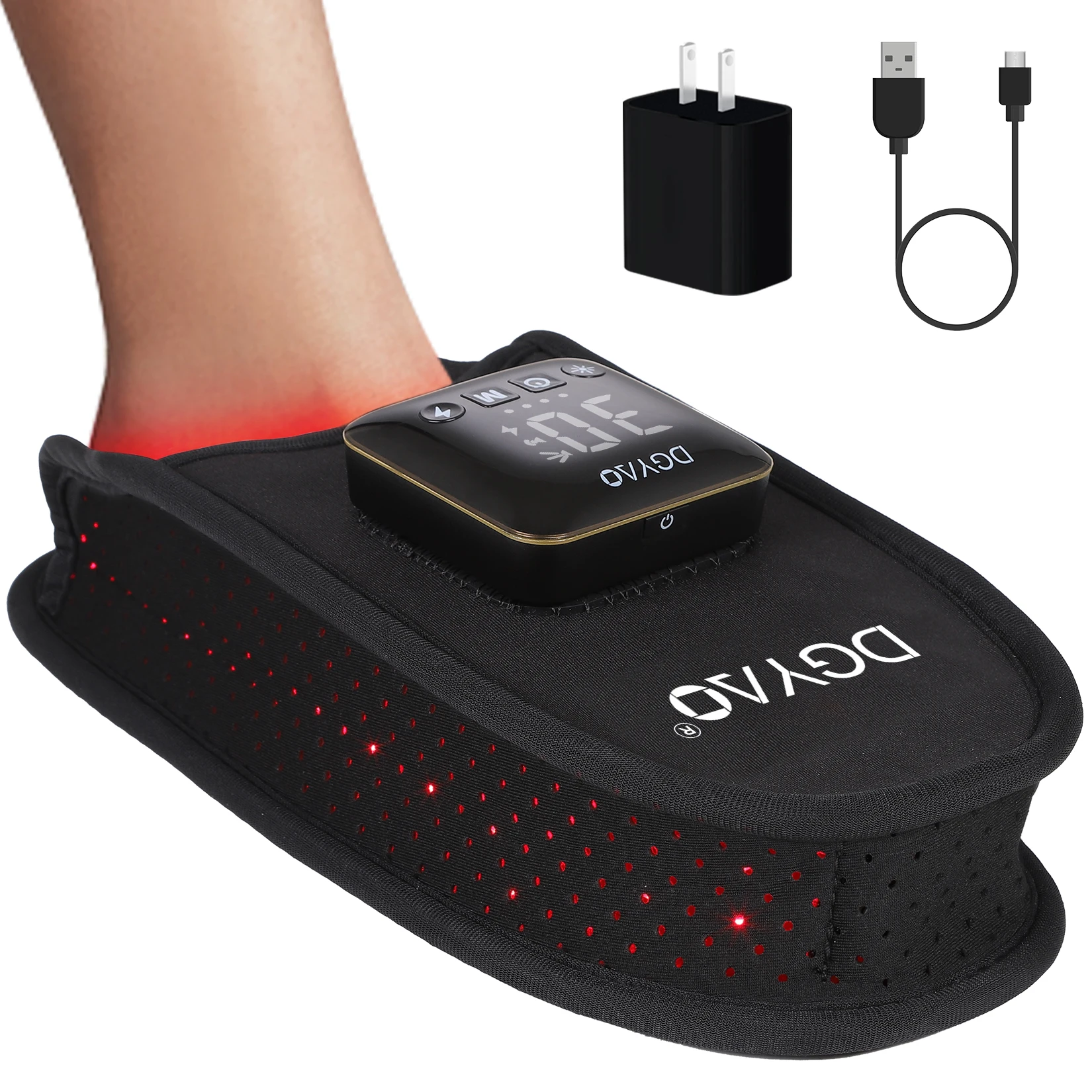 DGYAO LED Infrared Red Light Therapy Socks for Swollen Feet & Nerve Pain