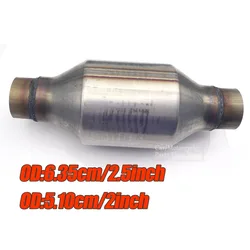 2 inch/5.1cm /2.5 inch /6.35cm EURO 1 400 cpsi  High Flow Racing Catalytic Converter With Catalyst Ceramic Substrate