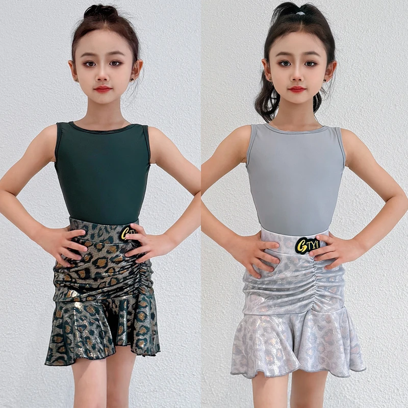 

Kids Samba Salsa Latin Dance Training Clothing Girls Latin Dance Competition Costume Children'S Performance Dance Suits SL15748