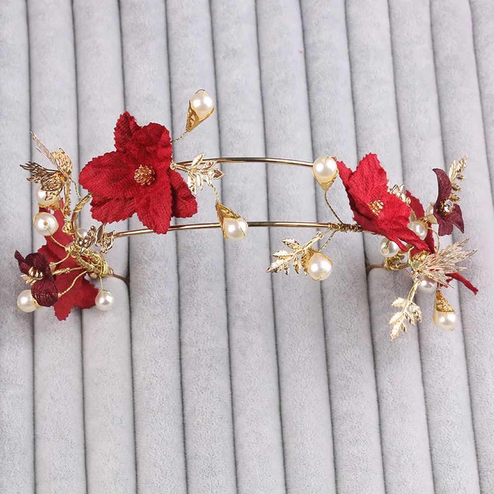 

Pearl Inlaid Hair Band Bridal Headwear Wedding Party Headdress Comfortable Accessories Bride Hairstyle Tools Elegant Design