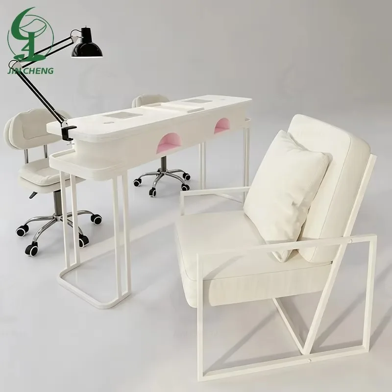 

Professional Nail Table With Vacuum Cleaner Table Manicure For Nail Salon