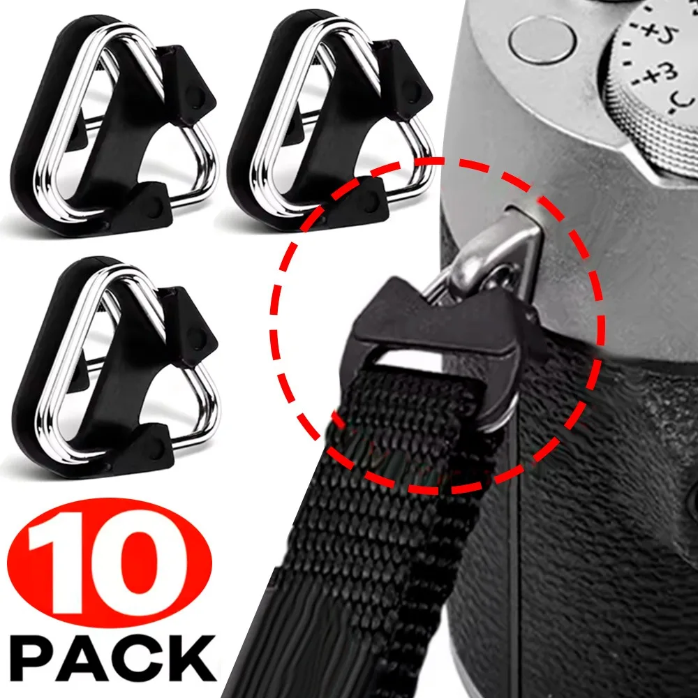 Universal Camera Shoulder Strap Triangle Split Ring Hook 2-10Pcs Stainless Steel ABS Lug Hook for Fujifilm Olympus Belt Lanyard
