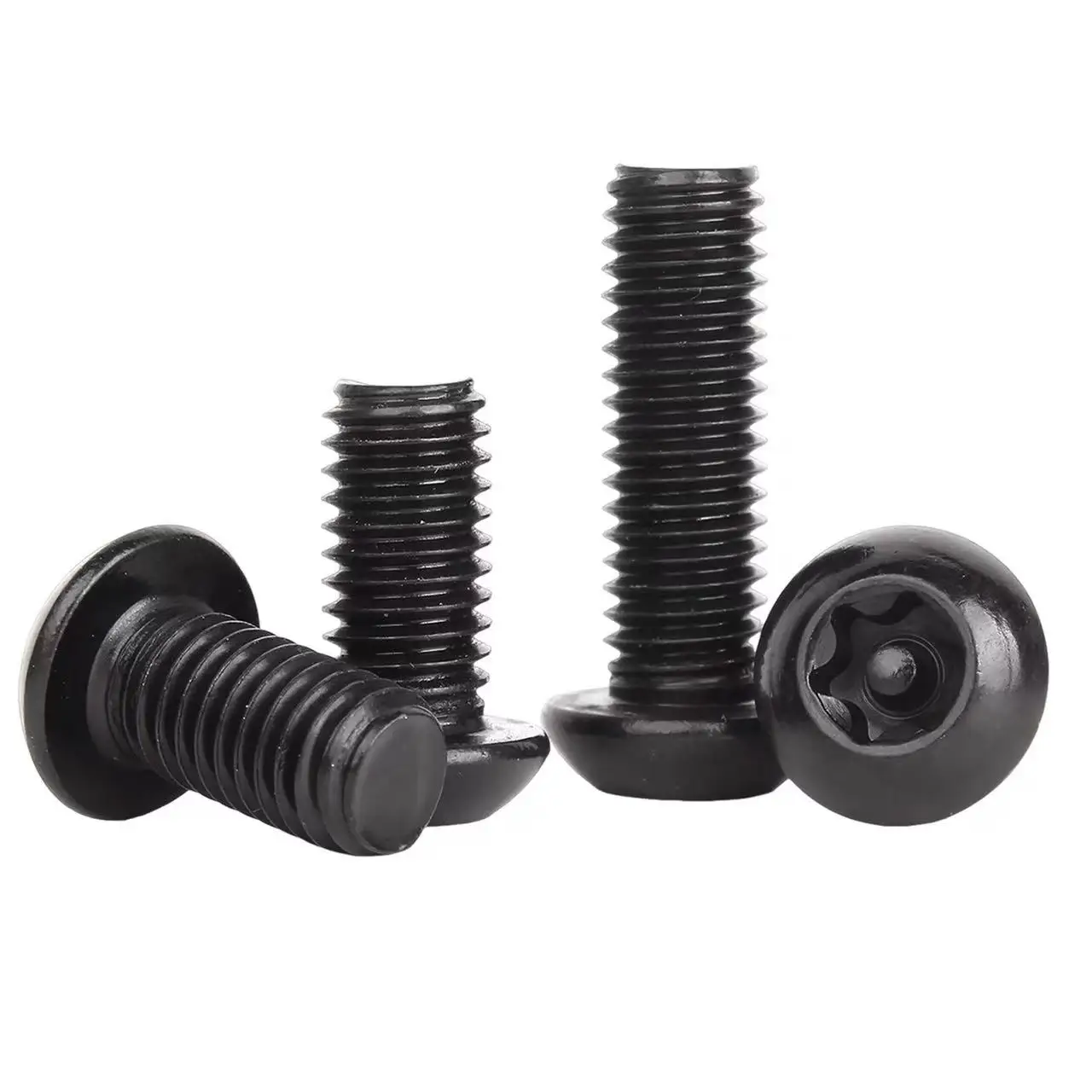 Schwarze Torx-Pfanne aus Edelstahl 304, sechs manipulationssichere Rundkopfschraube mit Stiftsicherheitsschraube – Detail 3