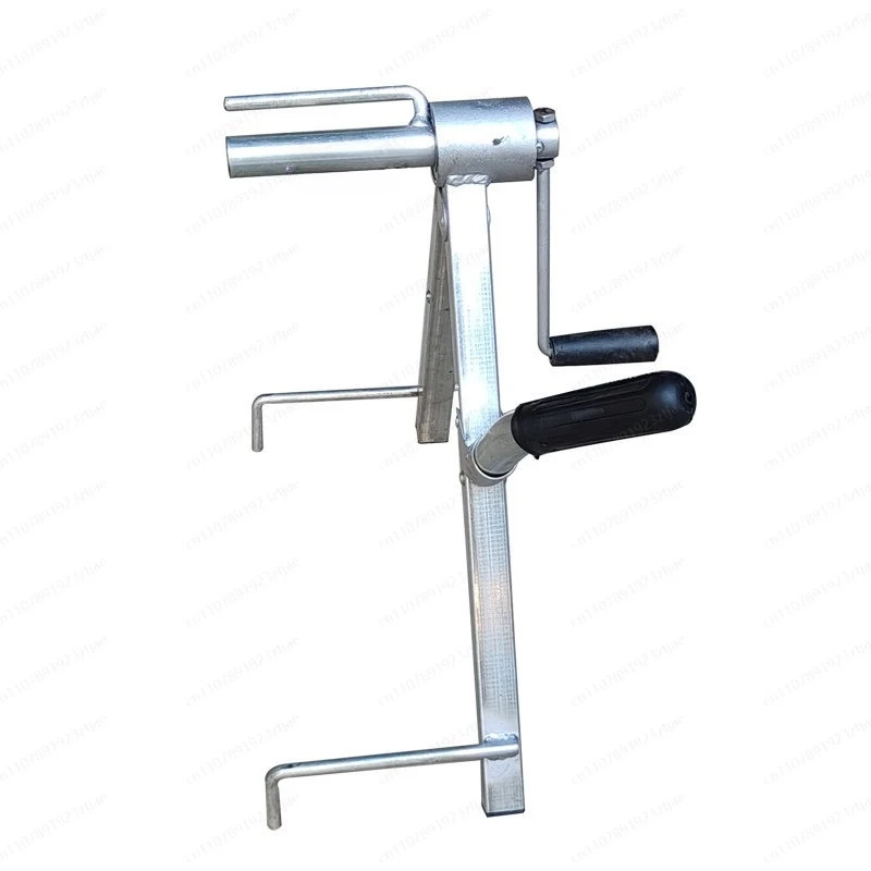 Portable Foldable Fire Hose Reel Stand, Collapsible Irrigation Pipe Winding Rack for Farm Water Hose Storage