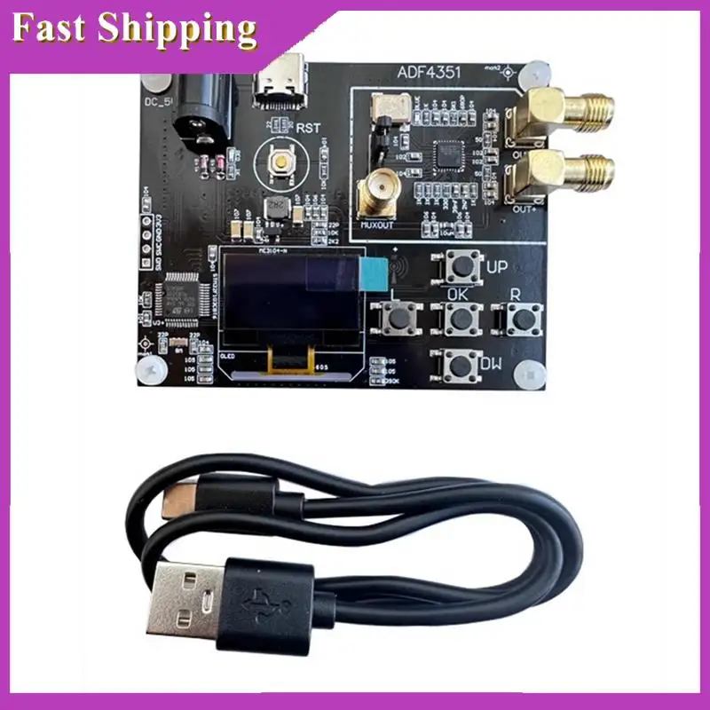 

ABRI-ADF4351 RF Signal Generator 35Mhz-4400Mhz RF Signal Source Module With0.96 Inch Oled Display