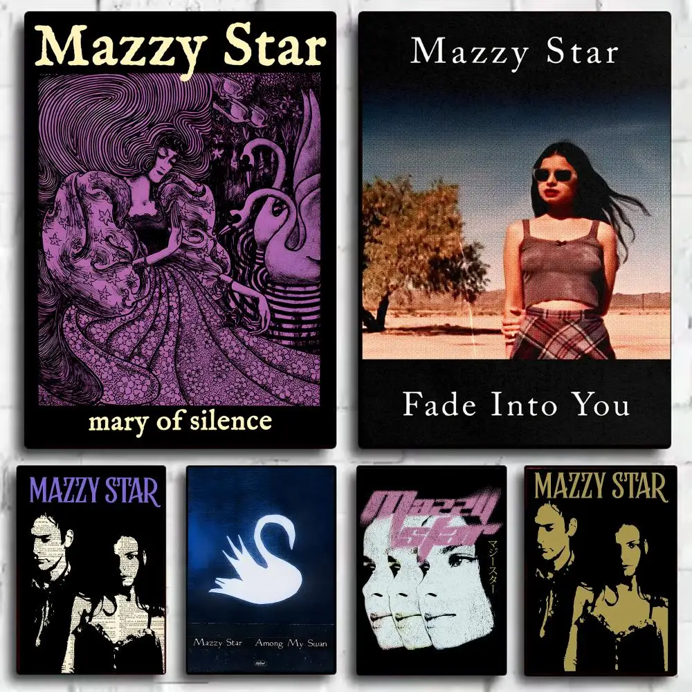 Rock Band Album M-Mazzy S-Star Poster Decorative Wall Art Sticker Mural Print for Bedroom Living Room Hallway Home Decor Gift