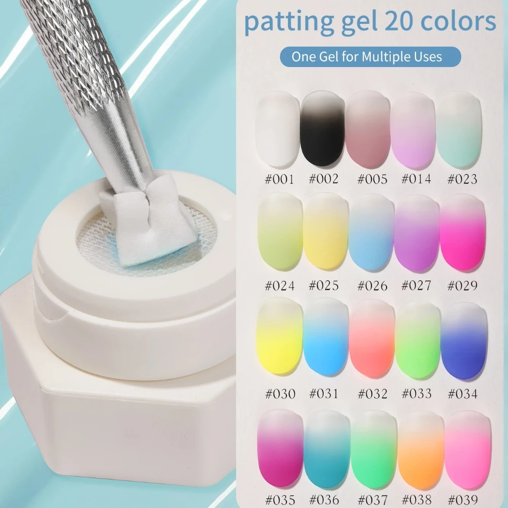 Nail Air Cushion Patting Gel Black Ombre Patting Gel Polish UV/LED Gradient Blush Blooming Aura Manicure Nail Polish Salon Tools