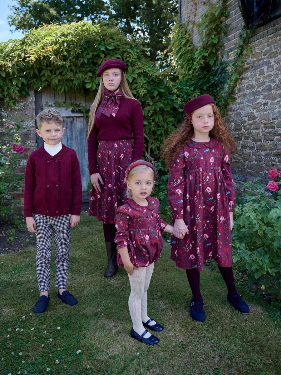 קולקציית שמלות שבת אלגנטיות לילדים - Burgundy Collection 🌸