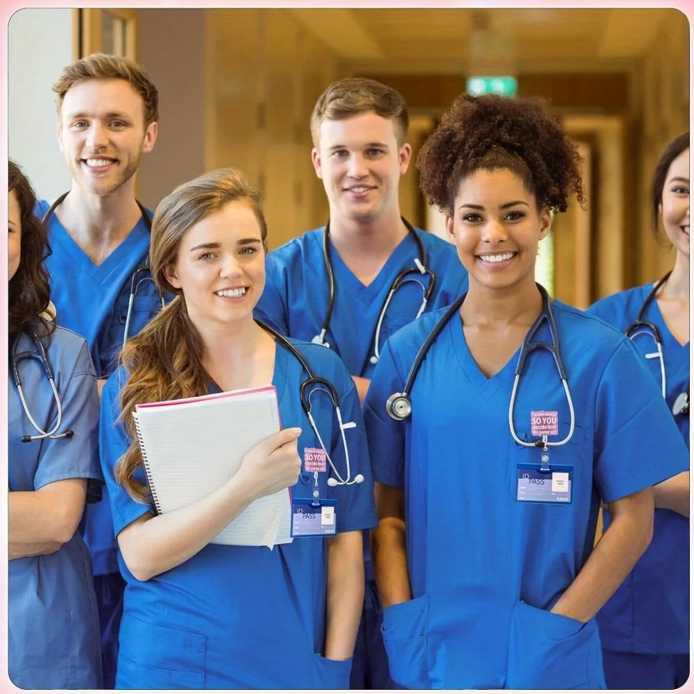 بكرة شارة ممرضة بلينغ. مشبك معرف قابل للسحب للصيدلة والموظفين الطبيين والصيدليين.