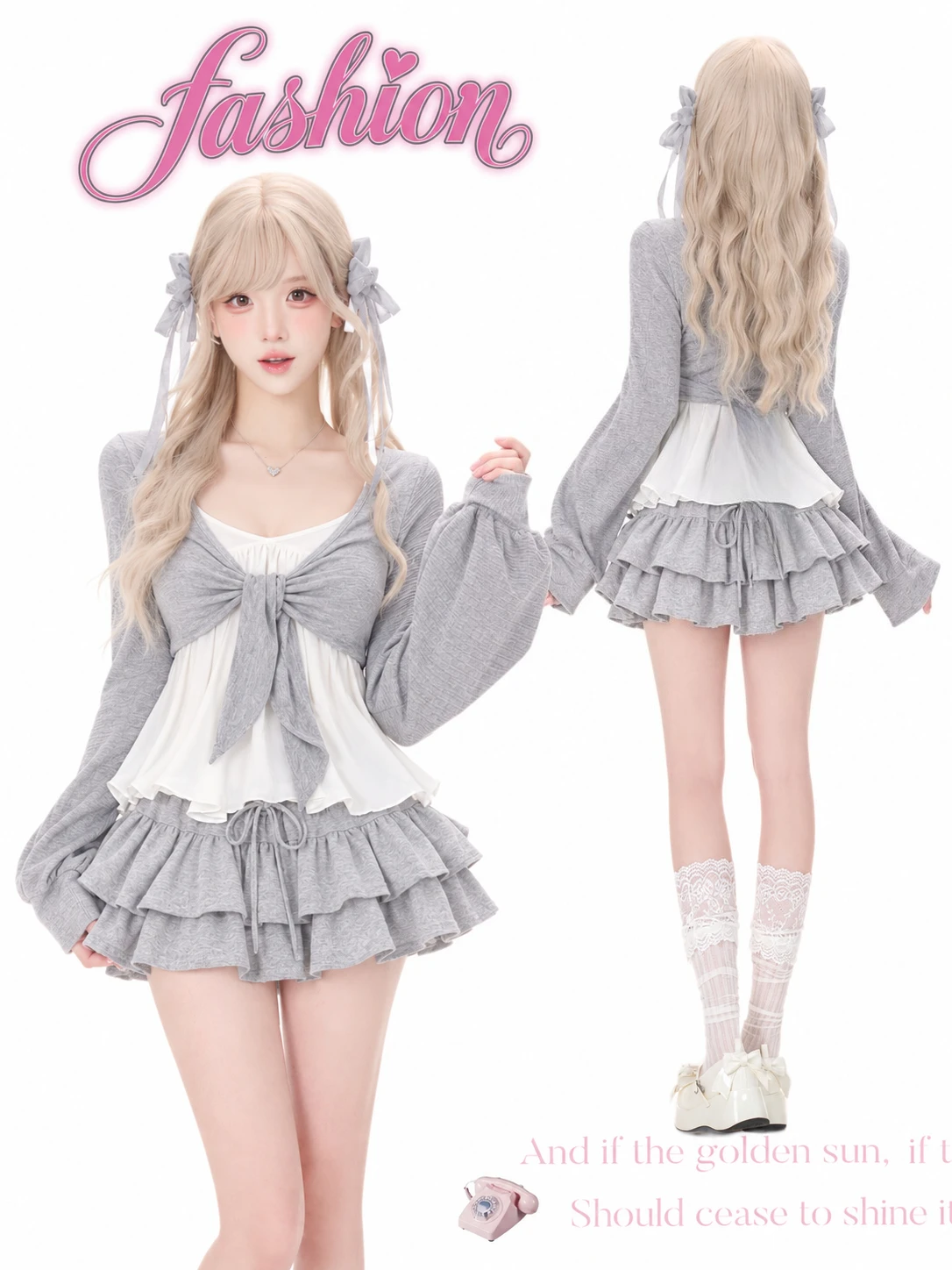 Women's Y2K Vintage Lace Patchwork Dress Two Piece Set Summer Elegant Retro Cardigan + Sweet Fashion Sleeveless Slim Mini Dress