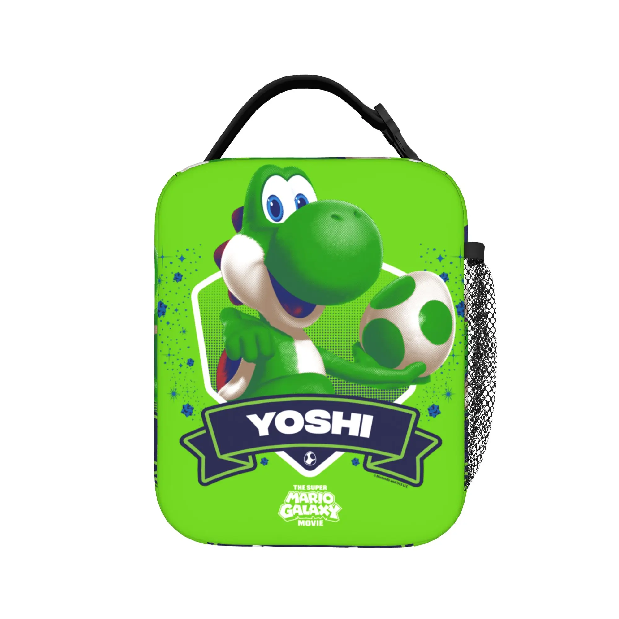 The Super Ma-rioes Galaxy Movie Yoshi Insulated Lunch Bag Thermal Bag Lunch Container Tote Lunch Box Food Storage Bags School