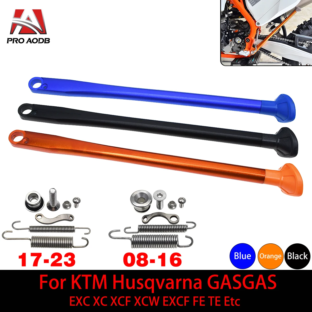 

New Motorcycle Kickstand Side Kick Stand Spring Kit For GasGas KTM Husqvarna EX EC EXF ECF EXC EXCF XC XCF XCW DE FX TE TX Etc