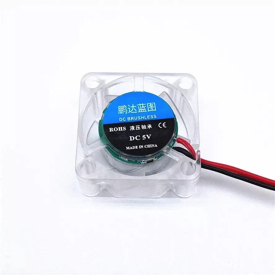 Pa 5 Buah Bantalan Hidraulik 2510 25MM 25X25X10MM Kipas Pendingin Kartu Grafis 5V 12V 24V M.2 Kipas SSD dengan LED 2PIN