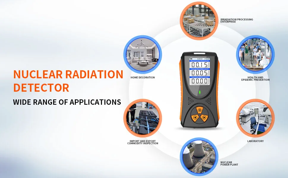 Aikesi Nuclear Radiation Detector,HFS-10,Portable Handled Radiation Monitor With LCD Display