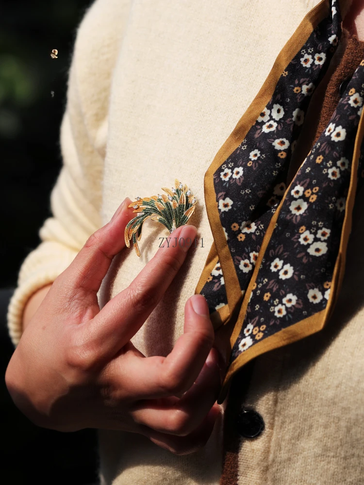 Древний эмалированный цвет, свитер Древний Феникс, брошь в китайском стиле Ханфу Гучо