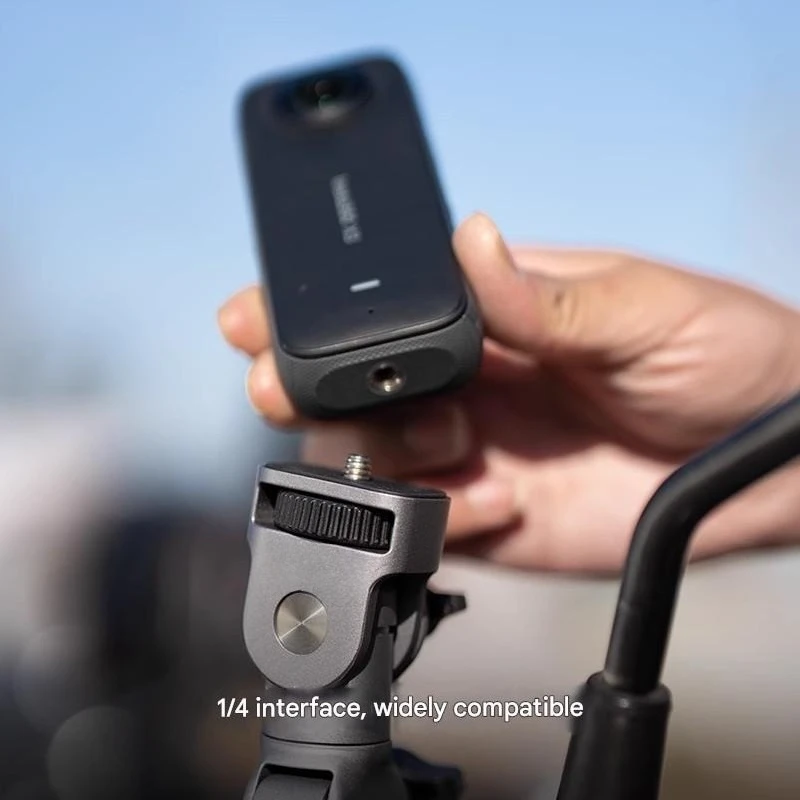 

Зажимы для велосипеда и мотоцикла. Алюминиевое крепление на руль экшн-камеры, вращение на 360° и блокировка любого направления, ударопрочные инструменты.