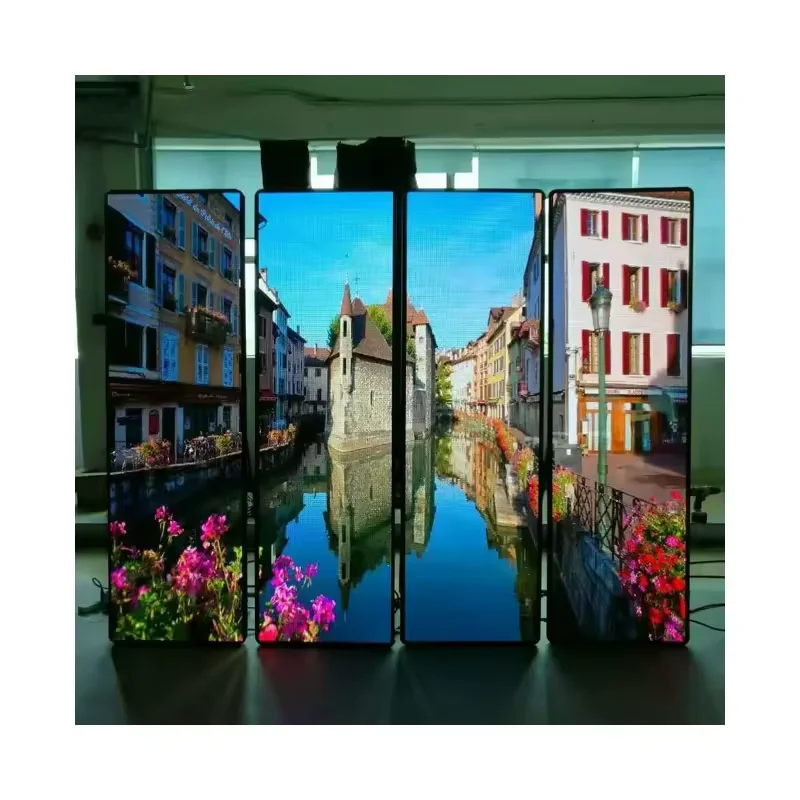 Wholesale P2.5 LED Video Display Movable LED Display Screen Customized Size Indoor LED Poster Advertising Product Show