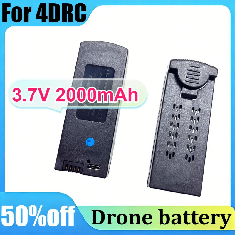 

For 4DRC-F14 Propellers Battery 3.7V 2000mAh Replacement Accessories Drone Battery