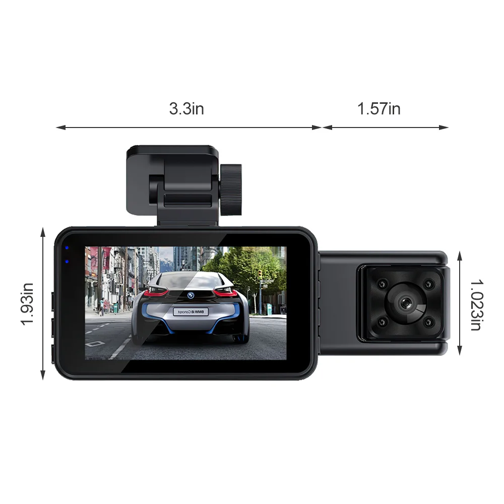 3Inch Car DVR Driving Recorder WIFI HD 1080P Infrared Night Vision Car Dual Lens Car Front and In-car Mobile Phone Intercon