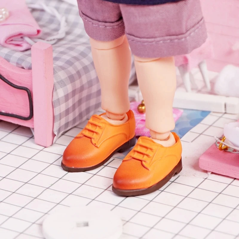 Ob11 Britse Retro Ronde Neus Schoenen Pvc Materiaal Pop Accessoires Schattig Voor Penny, Ymy, Obitsu 11,Molly, Gsc,1/12 Bjd Pop