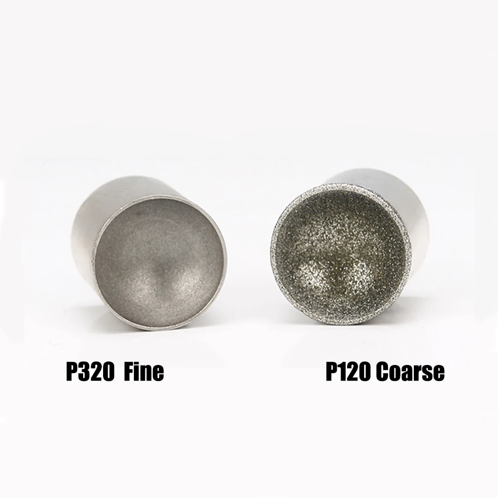 

1pc 3-25mm Diamond Bead Grinding Head Cylinder Concave Abrasive Tools For Bead Shaping Jade Amber Ball-shaped Polishing Wheel