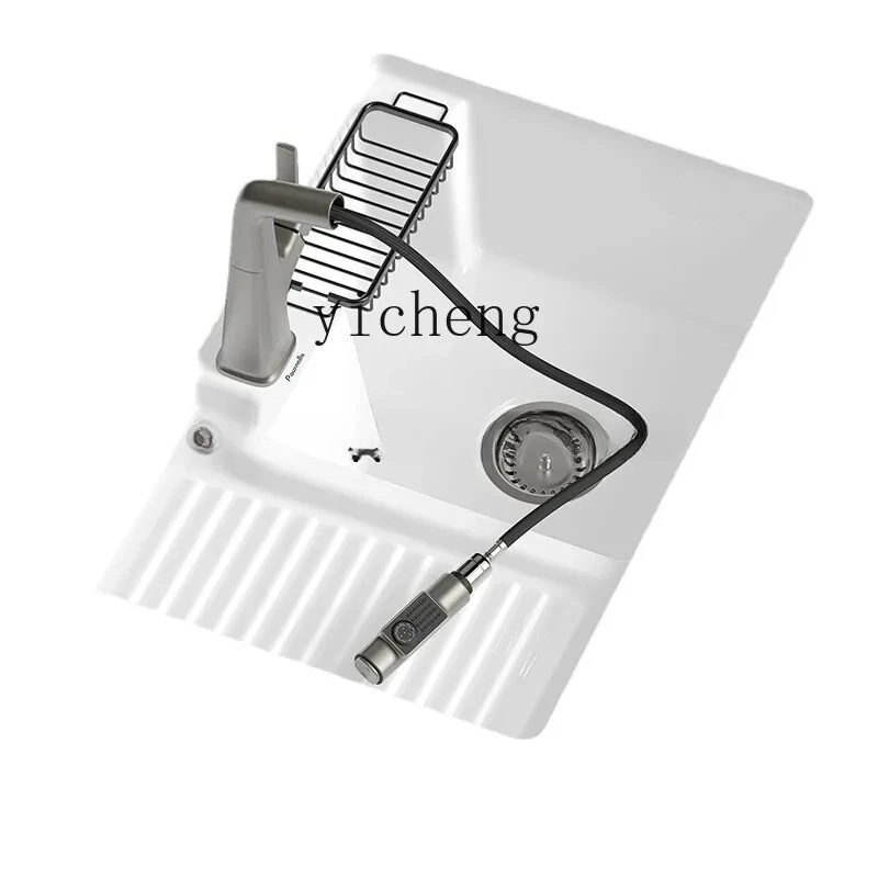 a4 Balcony Ceramic Drop-in Sink Undercounter Laundry Basin Inter-Platform Basin Wash Hand Strap Washboard