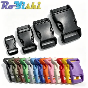 13Pcs Multicolor Plastic Side Release Buckles, 10/15/20/25mm Webbing Belt Buckles for Pet Straps, Backpacks, DIY Sewing