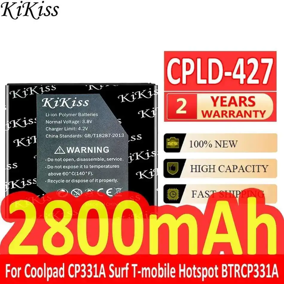 

Аккумулятор мобильного телефона Cpld-427 2800 мАч для Coolpad CP331A Surf T-Mobile Hotspot BTRCP331A