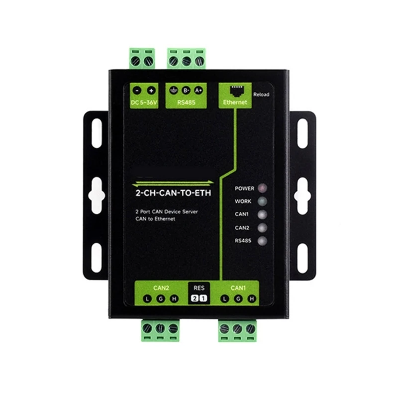 

Industrial 2Ch CAN To Ethernet Adapter, 2Ch CAN + RS485 + Ethernet Port